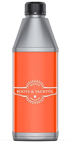 Yachtöl Bootsöl 1l - Teaköl Holzöl Holzschutz - wirkt farbvertiefend, trocknet farblos durch, natürlich, lösemittelfrei, UV-fest, witterungsbeständiges Pflegeöl - BEKATEQ BE-277