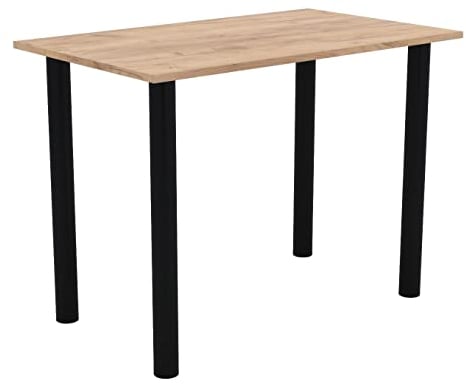 AKKE Esszimmertisch 70 cm x 50 cm Esstisch Kleiner Tisch Küchentisch Schreibtisch Dining Table Esszimmermöbel Schwarze Beine