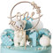 COLOFALLA Cake Topper One im Kranz Tortendeko Holz Torten Topper Cupcake Topper 1. Geburtstag Kuchen Deko für Babyparty Neutral Wild One Kindergeburtstag Mädchen Junge
