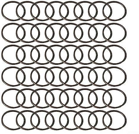 QOXEZY 48 Stück hängende Raumteiler, Eisen für Ringe, DIY Raumteiler Bildschirm hängende Panel Privatsphäre Vorhang hohle Schnitzen Trennwände Bildschirm Eisen für RING Zubehör