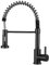 Peppermint Black Kitchen Taps with Pull Out Spray Spring Kitchen Sink Taps 1 Hole Single Lever Sink Mixer Tap with Pull Down Sprayer Dual Functions Faucet