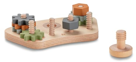 hauck Play Repairng S, Gears & Nuts – Baby Spielzeug ab 10 Monaten Kompatibel mit Alpha Play Tray & Arketa Play Tray für Hochstühle Alpha+ Beta+ & Arketa, Fördert Auge-Hand-Koordination & Motorik