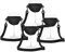 Niaciswe Soportes de Copas de Vino para Cuello 4 Piezas Soportes para Copas de Vino para el Cuello Soporte para Copas de Vino con Cordón Soporte Cuello Copa Vino Soporte para Cuello de Copa de Vino