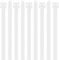 Yaluzibi 120 lbs Heavy Duty Cable Ties 100 Pack, Zip Ties, 8 inch Large Cable Wrap, 7.6mm x 200mm White Nylon Plastic Self Locking Long Tidy Wires with UV Resistant for Workshop Garden Indoor Outdoor