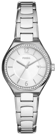 Fossil Damen-Armbanduhr, analog, Quarz, mit Armband aus Edelstahl, BQ3954