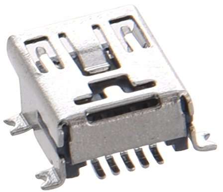 Ycagrain 5 Pcs Mini USB Type B Female Port 5-Pin 180 Degree SMD SMT PCB Jack Socket