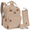Dikaslon Wickeltasche Rucksack – Großer Wickelrucksack mit viel Stauraum, Wickeltasche groß mit Schnullerhalter, Wickelauflage & Kinderwagengurten – für Mama & Papa (Mintgrün, Einheitsgröße)