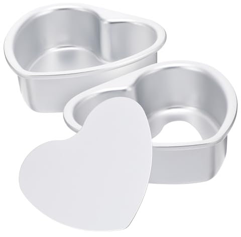 Ciieeo 3 Sätze 3 Sets Kuchenform Herz Kuchenform Mousse Kuchen Herzförmige Pfanne Heim Backform Heim Backformen Käseform Cupcake Form Backblech 2 Stück * 3