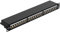 FGB Panneau de brassage CAT 7 24 ports - Montage en rack 19 - Montage serveur RJ45 blindé - Panneau de brassage réseau blindé pour commutateur réseau Gigabit