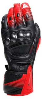 Dainese Fiero Metal Motorrad Handschuhe, schwarz/rot, M