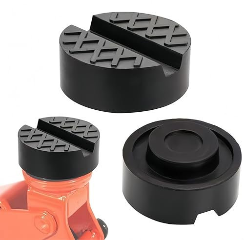 Zhenghebuy 2 Stück Gummiauflage Wagenheber,Gummi-Unterlage Auflage Ständer,Gummiauflage Hebebühne Jack Rubber Pad,Universelle Gummiauflage für Wagenheber und Hebebühnen 6.5 * 3.3cm