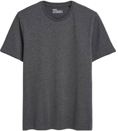NEXT Herren Regulär Regular Fit T-Shirt mit Rundhalsausschnitt