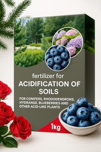 Soil Acidification Fertiliser, 1kg, for Conifers, Hydrangeas, Blueberries and Rhododendrons