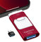 ROSPE Clé USB 64 Go pour téléphone, 4 en 1 pour téléphone/Pad/Android/ordinateur/ordinateur portable/PC, USB 3.0 Extension de mémoire externe pour photo, rouge