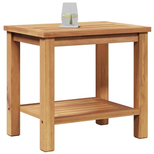 vidaXL Coffee Table with Storage Brown 50 x 35 x 45 cm Solid Teak Wood