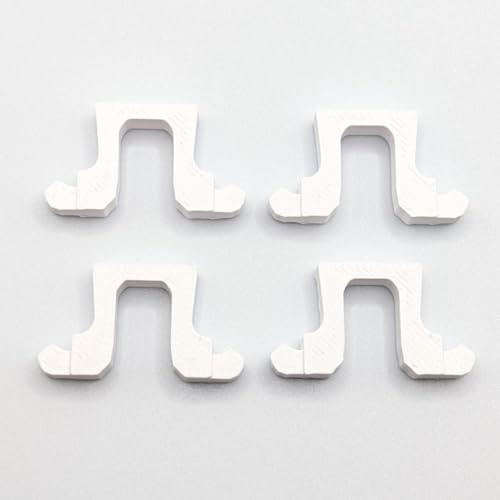 Replacement End Stop Suitable for Miele Dishwasher 2154400 - Dish Rack Upper Basket Stopper Dishwasher Replacement Part Repair - Pack of 4 PrintBTW