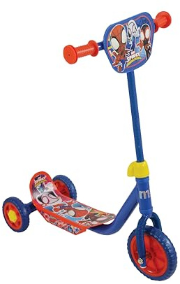 Spidey & His Amazing Friends 3-Rad-Kinder-Scooter | Offizielles Lizenzprodukt für Kinder ab 3 Jahren | Verstellbarer Lenker für Mädchen und Jungen | Kinder Spiderman Tri