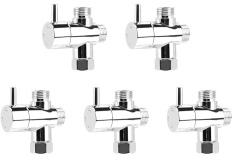 Duschschlauch Adapter 1-5Pcs Umleitung Ventil Tap Anti-scratch Dusche Kopf Umsteller 3-Weg Arm Bad Teile(5PCS)