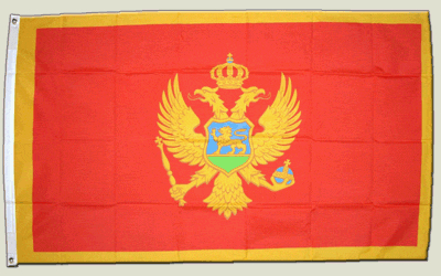 Flagge Montenegro - 90 x 150 cm, Rot, Patriotisch, Unisex, Wandmontage, Rechteckig, Flag, National Holiday
