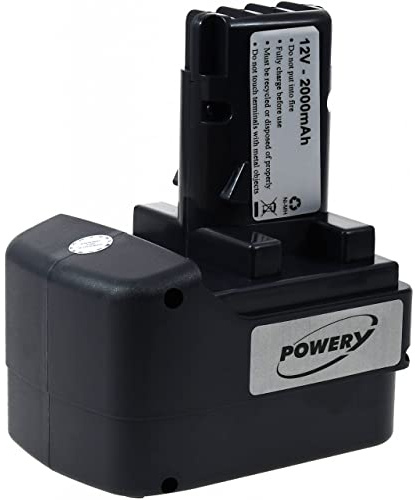 Powery Batería para Metabo Batería de Destornillador eléctrico BST12 Impulso
