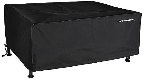 Cook'in Garden – Housse de protection pour Plancha - Toutes marques – Déperlante - Imperméable – Dimensions L82*l59*H21 cm – Rectangulaire -Noir
