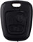 Heart Horse Clé à Distance FOB Compatible avec Peugeot 107 207 407 206 306 406 806 Citroen C1 C21 C3 C4 C5 2 Bouton (1)
