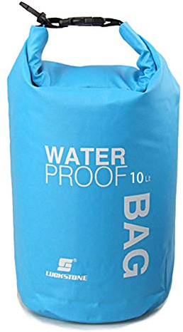 Uncle Paul wasserdichte Tasche - Blau 10L Trockentaschen, wasserdichte Packsäcke zum Treiben Bootfahren Kajakfahren Angeln Rafting Schwimmen Camping Kanufahren Surfen