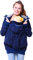 Viva la Mama 3in1 Allwetter Tragejacke für Babytragen, winddicht regendicht Kapuzenjacke mit Tragefunktion I JACKY marine - S