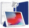 VAGHVEO Funda para iPad 9ª Generación 10,2 Pulgadas 2021/ 8ª Gen 10,2 2020/ 7ª 10.2 2019 con Soporte para el Pencil, Silicona Case Cover, Flexible TPU Parte Trasera Cubierta Cáscara, Azul Marino