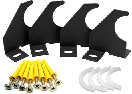 Designer-Wandhalterungen für Heizkörper, vertikal, einarmig, 92 mm, Anthrazit