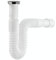 Tubo di scarico flessibile 1 1/4 – 32 mm – Sifone flessibile per lavabo e bidet – Tubo di collegamento estraibile da 270 mm a 820 mm