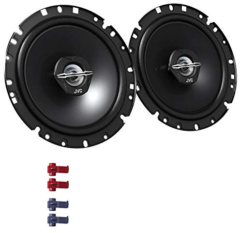 JVC CS-J1720X Lautsprecher mit Einbauset passend für Peugeot 206 ab 1998 Türen vorne 600 W 170mm 2 Wege Koax