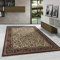 Carpetsale24 Kurzflor Orientteppich 120 x 170 cm Creme - Orientalischer Wohnzimmer Teppich Waschbar - Klassisch Oriental Ornament Medaillon Design - Teppich für Schlafzimmer, Esszimmer und Küche
