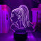 3D-Illusionslampe RGB-bunte LED-Nachtlicht Sänger Ariana-Zimmer-Dekor Innen-Light-Kind und Fans Weihnachten oder Geburtstagsgeschenk-16 Farbe mit Fernbedienung