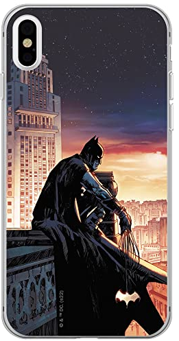 ERT GROUP Handyhülle für iPhone X/XS Original und offiziell Lizenziertes DC Muster Batman 060 optimal an die Form des Handy angepasst, hülle aus TPU