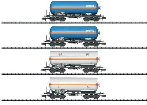 MINITRIX 4-TLG. Wagen-Set Druckgas-Kesselwagen DB | MHI | Spur N #15538