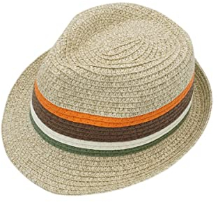 maximo Jungen Hut beige/orange/dunkelgrün/Offwhite 53