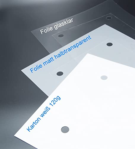 Logistic Sign System Türschild Glas Vitrum B (10er Set passende Einleger Karton weiß)