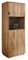Woodroom Siona Highboard, Eiche massiv geölt, BxHxT 50x140x40 cm