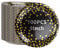 AKOLAFE 100 Black Paper Plates 9-Inch, Black and Gold Party Dishes, Disposable Round Dots Dinner Plates for Birthday, Wedding