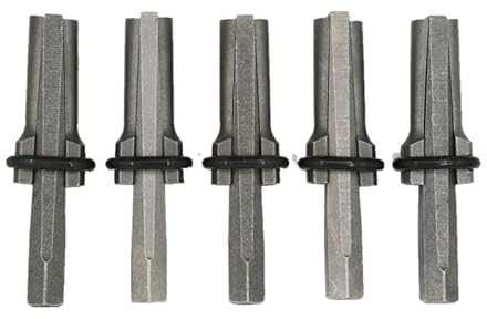 Handwerkzeug zum spalten,MYAYD 5 Stück/Set 16 mm Dübelkeile, Strapazierfähig, Manueller Steinspalter für Bildhauer,Gehweg, Abbruch, Hausrenovierung-Schwarz