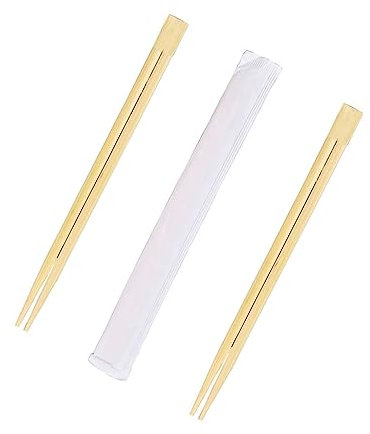 300 Pairs - Food-Safe Individually Wrapped Wooden Chopsticks 210mm Long | Smooth and Splinter-Free Lightweight and Ecofriendly | Elegant Design for Special Occasions