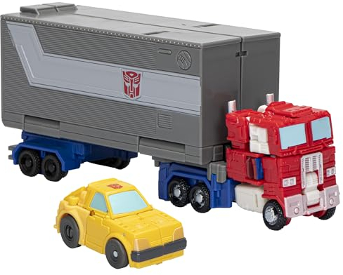 Transformers Toys Legacy Evolution Core Class Optimus Prime & Bumblebee Spielzeug, 8,9 cm, Actionfigur für Jungen und Mädchen ab 8 Jahren