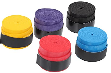 Yardwe Sweatband for Tennis Racket 5pcs Badminton Hand Glue Attractive Colors