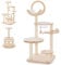 Maxmass Cat Tree, Wooden Kitten Activity Centre with Cat Bed, Space Capsule Nest, Platforms, Sisal Scratching Posts, Removable Mats & Hanging Toy, Multi-level Cats Tower for Indoor