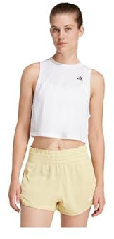 adidas Women's Train Essentials Boxy Workout Tank, White, L