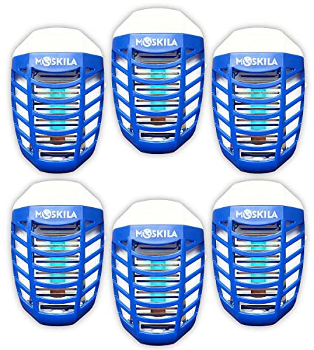 6PCS Bug Zapper - Pièges à Mouches d'intérieur pour Un Usage Domestique - Attrape-Mouches d'intérieur - Fly Zapper - Tueur de Mouches électronique - Piège à Mouches des Fruits - Tueur de Mouches UV