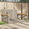 Rantry Schaukelbank grau 63 x 62 x 40 cm aus Polyrattan, Bank für Balkon, Terrasse, Garten A1