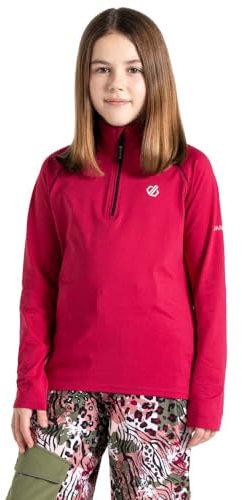 Dare2b Uni Jugend Kids' Consist Ii Recycled Core Stretch Midlayer Pullover, Rose, 5-6 Jahre