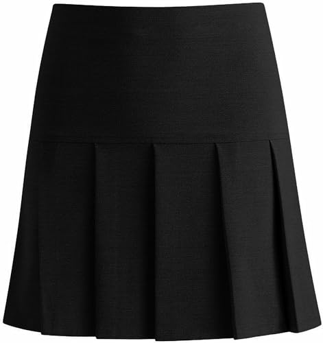 INSAFIANS Girls/Women Round Skirts High Waist Pleated Drop Waist School Office Casual Skirt